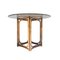 Round Dining Table in Bamboo and Glass, Italy, 1970s 4