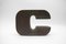 Mid-Century Modern Patinated Copper Letter C, Germany, 1960s-1970s, Image 3