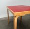 Mesa de comedor o escritorio Mid-Century en rojo de Alvar Aalto para Artek, años 60, Imagen 15