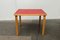 Mid-Century Red Dining Table or Desk by Alvar Aalto for Artek, 1960s, Image 1