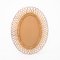 Oval Bamboo Mirror, Italy, 1970s 7