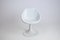 White Fiberglass Space Age Armchair, 1970s 1