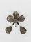 Silberner Vintage Blumenaschenbecher aus Metall mit abnehmbaren Blütenblättern von Gucci, 1970er 12