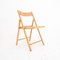 Folding Chairs in Wood and Straw, Italy, 1980s, Set of 4 6
