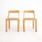Wood & Viennese Straw Chairs attributed to RB Rossana, Italy, 1970s, Set of 2 6