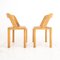 Wood & Viennese Straw Chairs attributed to RB Rossana, Italy, 1970s, Set of 2 2