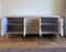 Salmon Colored Teak Sideboard with Pencil Reed Parts and Brass Accents, 1970s, Image 2