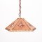 Suspension Lamp in Bamboo and Leather, Italy, 1970s, Image 4