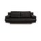 Model 6500 2-Seater Sofa in Black Leather from Rolf Benz 1