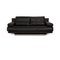 Sofá de dos plazas modelo 6500 de cuero negro de Rolf Benz, Imagen 1