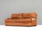 Canapé en Cuir Cognac de Roche Bobois, France, 1970s 5