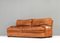 Sofa in Cognac Leather from Roche Bobois, France, 1970s 5