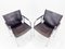 Vintage Leather and Chrome Lounge Chairs by Hans Eichenberger for Strässle, 1970s, Set of 2 17