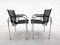 Vintage Leather and Chrome Lounge Chairs by Hans Eichenberger for Strässle, 1970s, Set of 2 2