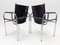 Vintage Leather and Chrome Lounge Chairs by Hans Eichenberger for Strässle, 1970s, Set of 2 5