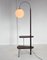 Lámpara de pie Art Déco vintage de cromo y madera, años 30, Imagen 3