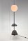 Lámpara de pie Art Déco vintage de cromo y madera, años 30, Imagen 4