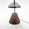 Lámpara de pie Art Déco vintage de cromo y madera, años 30, Imagen 9
