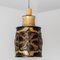 Ceramic Cylinder Pendant Light, Denmark, 1970s 6