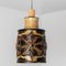 Ceramic Cylinder Pendant Light, Denmark, 1970s 2