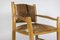 Brutalist Style Armchair in Elm and Goatskin, 1970s, Image 5