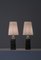Moderne skandinavische Tischlampen aus Steingut, 1960er, 2er Set 6