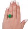 Rose Gold and Silver Ring in Jade and Diamonds 4