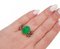 Bague en Or Rose et Argent en Jade et Diamants 5