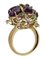 Rose Gold Ring with Diamonds and Carat Amethyst 5