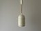 Lámpara colgante ajustable de metal blanco de Bega, Alemania, años 60, Imagen 2