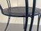 Dark Blue Metal Chair with Arch-Shaped Backside 7