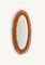 Mid-Century Oval Rattan and Bamboo Wall Mirror by Franco Albini, Italy, 1960s 2