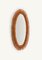 Mid-Century Oval Rattan and Bamboo Wall Mirror by Franco Albini, Italy, 1960s, Image 2