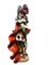 Venetian Porcelain Jester by Apolito Majolica Harlequin Statue, Image 2