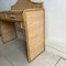 Italian Rattan and Bamboo Desk with 2 Drawers 9