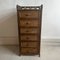 Vintage Cane and Bamboo Tallboy Chest of Drawers, 1970s 1