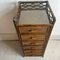 Vintage Cane and Bamboo Tallboy Chest of Drawers, 1970s 4