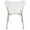 Butaca Series 7 3207 en blanco de Arne Jacobsen para Fritz Hansen, años 90, Imagen 4