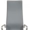 Tall Backed Oxford Office Chair in Grey Leather by Arne Jacobsen for Fritz Hansen 12