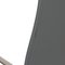 Silla de oficina Oxford alta con respaldo de cuero gris de Arne Jacobsen para Fritz Hansen, Imagen 6
