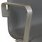 Tall Backed Oxford Office Chair in Grey Leather by Arne Jacobsen for Fritz Hansen 11