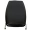 Ox-Chair Fußhocker aus schwarzem Leder von Hans Wegner 6