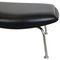 Ox-Chair Foot Stool in Black Leather by Hans Wegner, Image 4