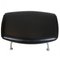 Ox-Chair Foot Stool in Black Leather by Hans Wegner 5