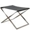 PK-91 Folding Chair in Black Leather by Poul Kjærholm 3