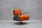 Elipsis Sessel aus orangefarbenem Stoff 2