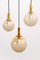 Lampes à Suspension Vintage de Glashutte Limburg, Allemagne, 1960s, Set de 3 13