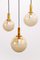 Vintage German Hanging Lamps from Glashutte Limburg, 1960s, Set of 3 13