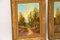 Peintures à l'Huile sur Toile George Jennings, Landscapes, 1890s, Encadrée, Set de 2 4