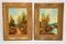 George Jennings, Landscapes, Oil on Canvas Paintings, 1890s, Framed, Set of 2 3